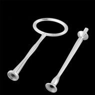 Gacube 5 Wedding Party Metal 2 Tier Cake Plate Center Stand Handle Sets N3