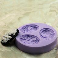 3.9cm mini Lady F0188 Fondant Mold Silicone Sugar mini mold Craft Molds DIY Cake Decorating N2