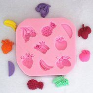 Longzang Fruit Art Deco Silicone Mold Sugar Craft DIY Gumpaste Cake Decorating Clay N2