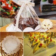 "10 Pcs Cake Doilies Cupcake Cookies Lace Round Paper Pads Placemat" shopping N4