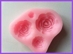 4 Size Rose Silicone Mould Mold Flower Sugar Paste Cake Decorating Fondant N2