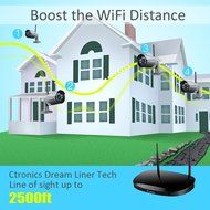 Ctronics 2.4G HD Wireless NVR System WIFI Security Cameras System with 4X960P Wireless Indoor&amp;Outdoor Waterproof... N4