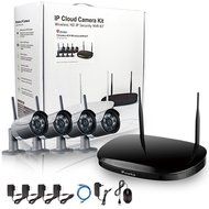 Ctronics 2.4G HD Wireless NVR System WIFI Security Cameras System with 4X960P Wireless Indoor&amp;Outdoor Waterproof... N7