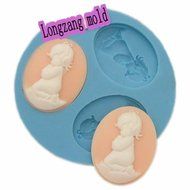 Longzang mini Angel Praver F0009 Fondant Mold Silicone Sugar mini mold Craft Molds DIY Cake Decorating
