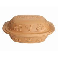 Romertopf Embossed 17 Pound Clay Baker N2