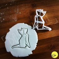 Origami Cat Cookie Cutter