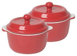 Now Designs Mini Cocottes (Set of 2), Red