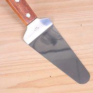 ASDOMO Stainless Steel Pizza Cutter Server Slice Serve Pizza Pie Cake Wooden Handled Serrated Spatula Wheel Cuts... N2
