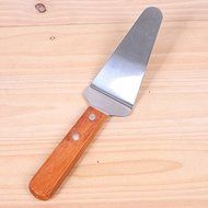 ASDOMO Stainless Steel Pizza Cutter Server Slice Serve Pizza Pie Cake Wooden Handled Serrated Spatula Wheel Cuts... N3