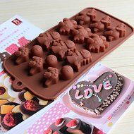 &quot;DIY 12 Holes Silicone Dinosaurs Shape Ice Cream Mold Cake Chocolate Jelly&quot; shopping N3