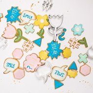 Meri Meri Speech Bubble Shapes Cookie Cutter, Metal, Set of 3 N2