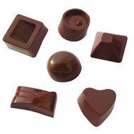 Ozera 2 Pack Silicone Chocolate Jelly Candy Mold, Cake Baking Mold, 30-Cavity, Brown N7