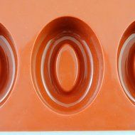 iClover Quality 10-Cavity Oval cake Mold Pudding Pan and Muffin Cups food Grade Silicone Chocolate Mold Liner... N2