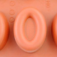 iClover Quality 10-Cavity Oval cake Mold Pudding Pan and Muffin Cups food Grade Silicone Chocolate Mold Liner... N5