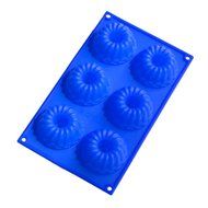 6 Cup Angle Silicone Baking Mould Cake Molds