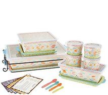 Temp-tations Old World 16-pc Essential Oven-to-table Set - Blue N2