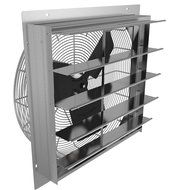 Fantech 2SHE20B1W Axial Wall Shutter Fan Fan, Direct Driveve, 1/4 Hp, 115V, 1 Ph, TEFC, 20&quot;