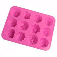 BlueTop(TM) Silicone Cake Bread Mold Chocolate Mold Cake Biscuit Pan Tray DIY Mould (flower and cake) N2