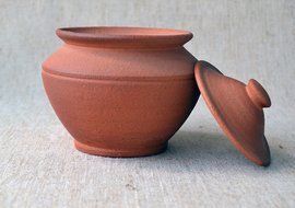 Handmade Cooking Pot Eco - Friendly Ceramic Red Clay Kitchen Artisan Cookware N3