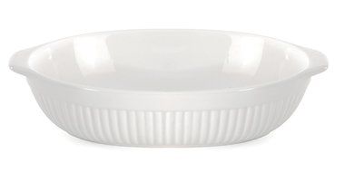 Oval Baking Dish in White