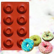 Ozera 8 Cavity Silicone Donut Pan (2 Pack), Muffin Cups, Cake Baking Ring, Biscuit Mold N2