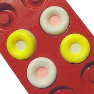 Ozera 8 Cavity Silicone Donut Pan (2 Pack), Muffin Cups, Cake Baking Ring, Biscuit Mold N4
