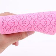 Lace Silicone Fondant Mold Wedding Cake Mould Decoration Baking Tool 5 Styles (Love Heart) N3