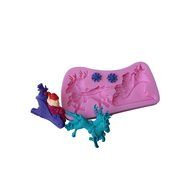 Cutoy Santa Sleigh Design Silicone Cake Fondant Chocolete Jello Soap Candy Gum Paste Molds Clay Moulds DIY Decorating...