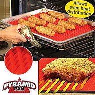&quot;Non-Stick Microwave Silicone Baking Mat Pyramid Cooking Pan Oven Baking Tray&quot; shopping N4