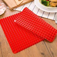 &quot;Non-Stick Microwave Silicone Baking Mat Pyramid Cooking Pan Oven Baking Tray&quot; shopping N9