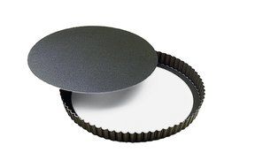 Paderno World Cuisine Non-Stick Fluted Tart Pan with Removable Bottom, 3 7/8&quot;