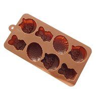Easter Bunny Rabbit Eggs Silicone Cake Mold Pan 8.1&quot;x4.1&quot;x0.98&quot; Color At Random N2