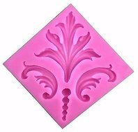 Baroque Designs 4 Cavity Silicone Mold for Fondant, Gum Paste, Chocolate, Crafts N2