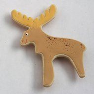 Moose Cookie and Fondant Cutter - Ann Clark - 6.3 Inches - US Tin Plated Steel N4