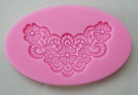 HSE Beautiful Flower Shape Chocolate Candy Jello 3D silicone fondant lace Mold Mould cake decoration/ tools