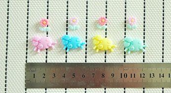 WilsonBaking Love Collection - Lullaby Sheep and Lovely Flower Theme Silicone Fondant Lace Molds Serie - Fondant... N4