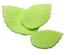 FOUR-C Baking Supplies Plastic Rose Leaf Cutter Set Gum paste Cutters for Cupcake Topper Color White N2