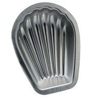 Lariy 5 Pcs Madeleine Cookie Pan French Shell Cake Mold Aluminum Baking Pan Tool N2
