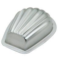 Lariy 5 Pcs Madeleine Cookie Pan French Shell Cake Mold Aluminum Baking Pan Tool N6