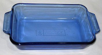 Anchor Hocking Cobalt Blue 1 Qt / 6x9 Inch Glass Rectangle Baking Dish