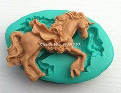 Carousel Unicorn Shapes 100% Food-grade Silicone Baking Molds, Cake Fondant Decorating Tools, Silicone Soap Molds