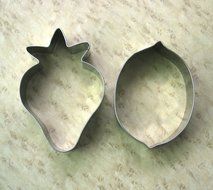 Lariy Fruit strawberry lemon fondant pastry baking metal stainless cookie cutter set