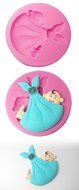 FOUR-C Silicone Cupcake Mold Baby Cake Decor Mould Color Pink N2