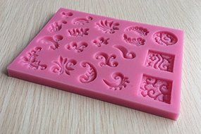 HSE Beautiful Flower And Leaf Shape Silicone 3D Fondant Cake Lace Mold For Cake Decrating N2