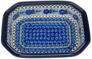 Ceramika Artystyczna Polish Hand Painted Baking Dish - 12&quot; x 9.5&quot; x 2.5&quot;