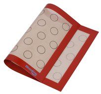 Bluedrop Non-Stick Silicone Baking Mat for Macarons 16.5&quot; X 11.6&quot; White