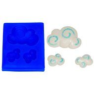 First Impression Molds B245 Cloud Set Silicone Cake Decorating Mold, Small, Blue N2