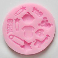 Baby Brooch Bear Silicon Cake Mold N2