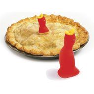 Kitchen, Dining &amp; Bar Red Silicone Pie Bird No Mess