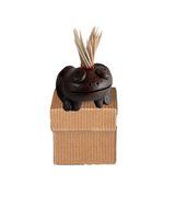 Pomaireware Clay Smiling Frog Toothpick Holder with Box